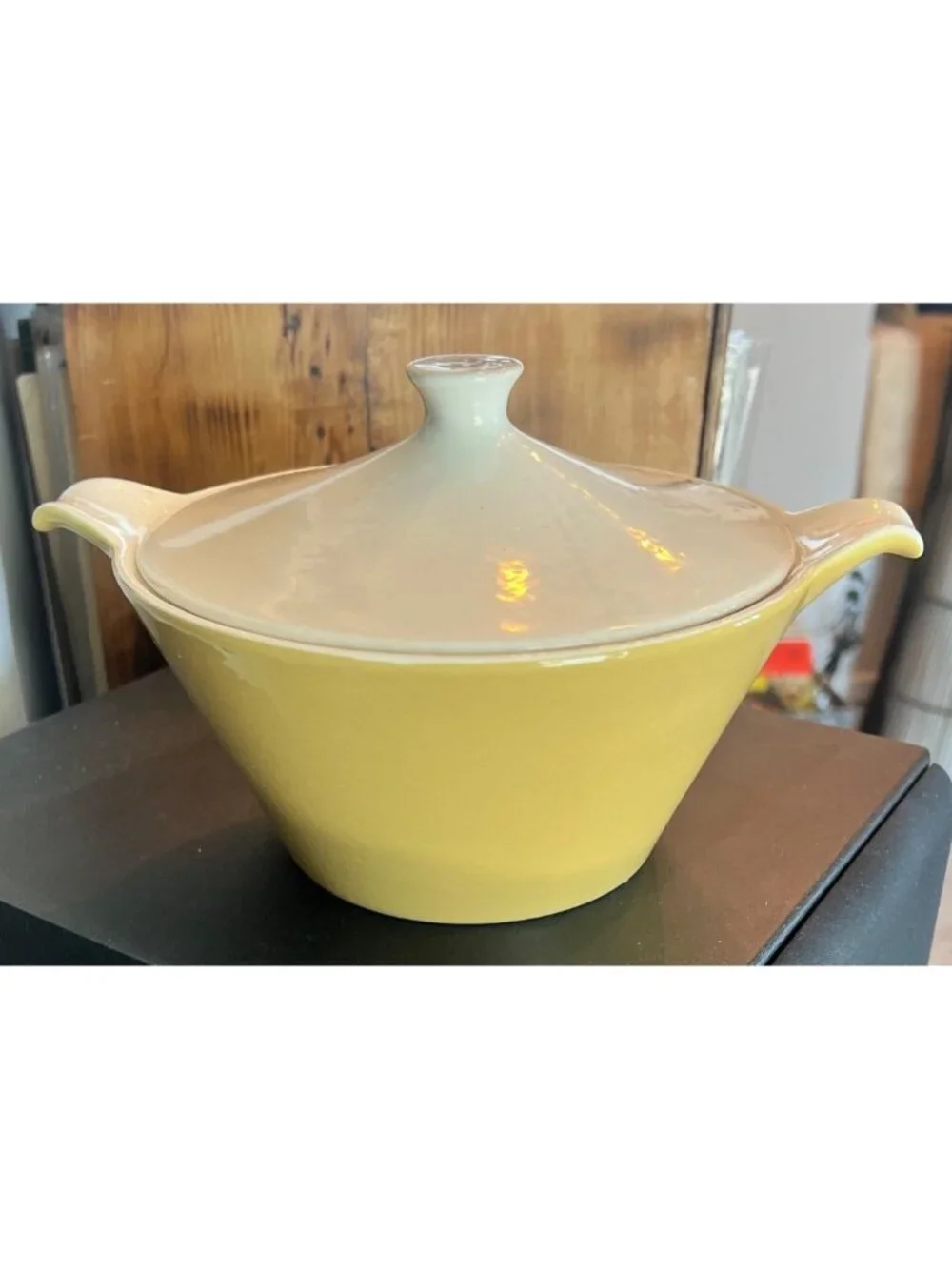 Vintage Royal China casserole dish is in the 